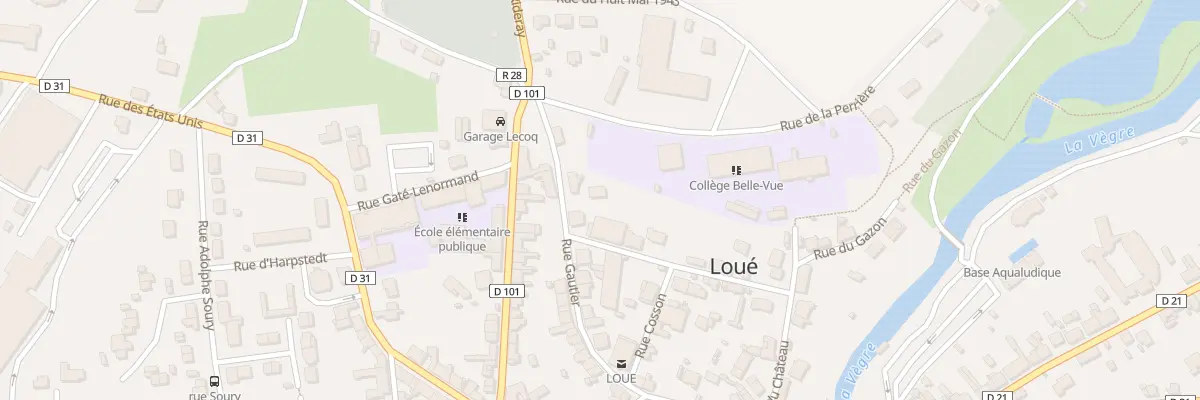 Plan du 24B Rue Gautier à Loué