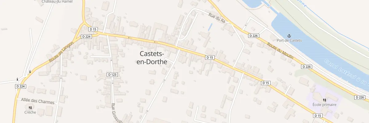 Plan du 688 Rte Jean-Baptiste de Baudre à Castets et Castillon