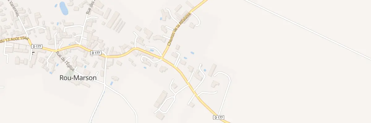 Plan du 4 Rue du 13 Août 1944 à Rou-Marson