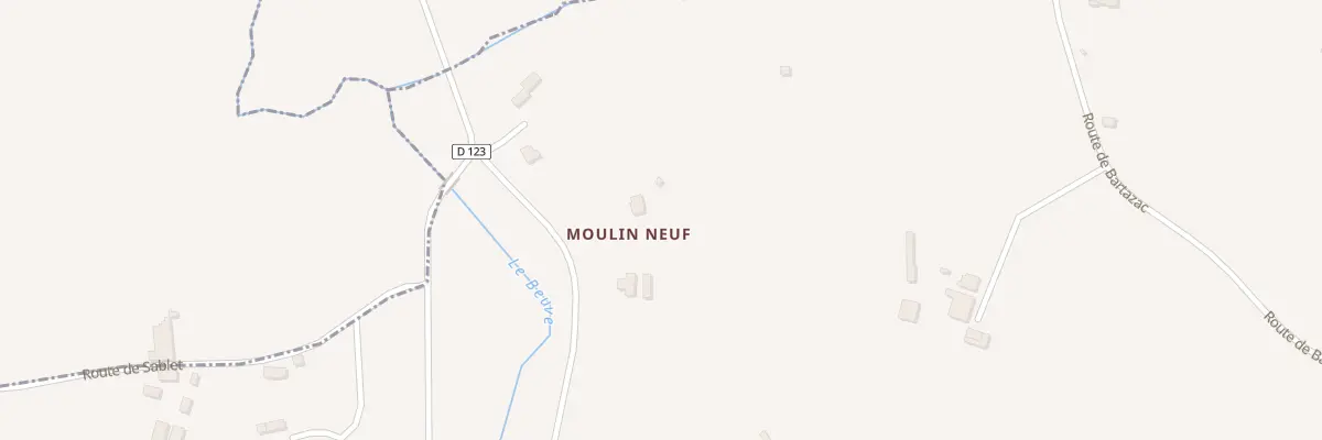 Plan du 130 Moulin-Neuf à Bieujac