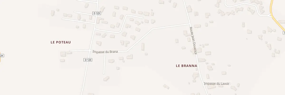 Plan du 212 Imp du Brana à Castets et Castillon