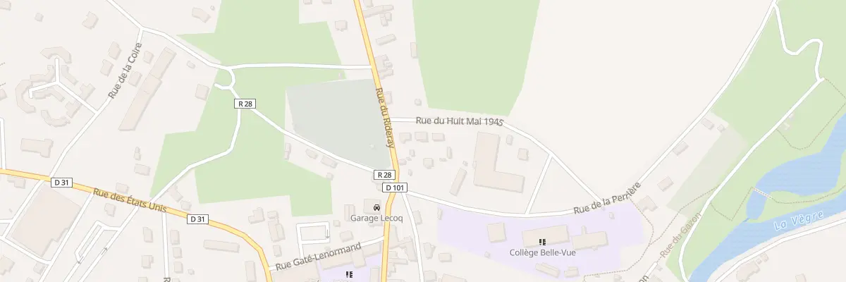 Plan du 4 Rue du Huit Mai 1945 à Loué