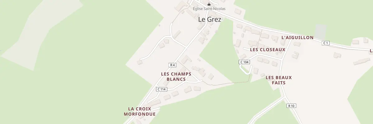 Plan du 7 Les Champs Blancs au Grez