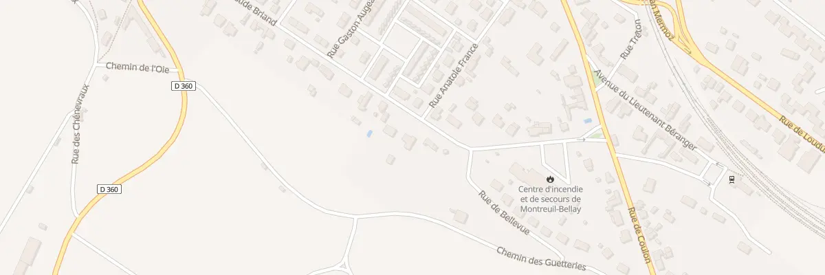 Plan du 394 Bd Aristide Briand à Montreuil-Bellay