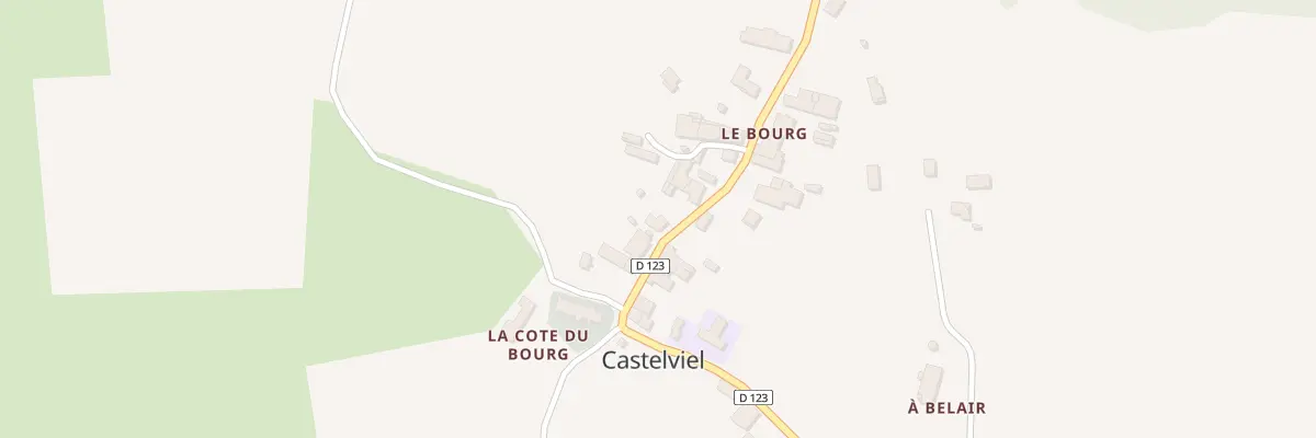 Plan du 7 Le Bourg à Castelviel