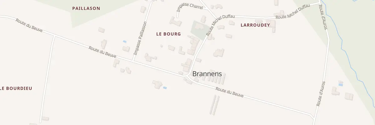 Plan du 58 Le Bourg à Brannens