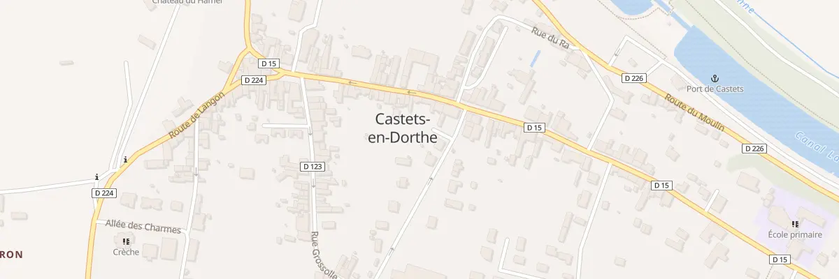 Plan du 622 Rte Jean-Baptiste de Baudre à Castets et Castillon