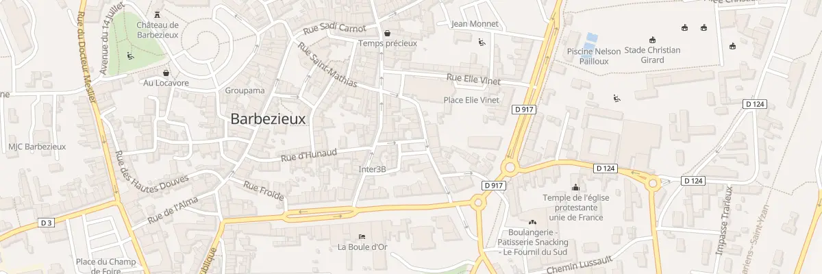 Plan du 13 Rue Thomas Veillon à Barbezieux-Saint-Hilaire