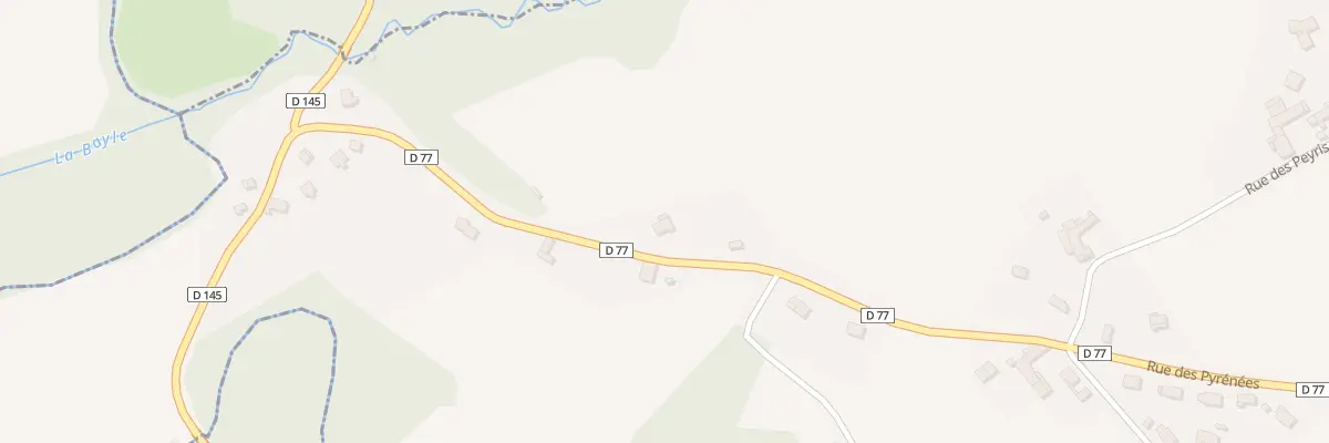 Plan du 12 Rue des Pyrenees à Eslourenties-Daban