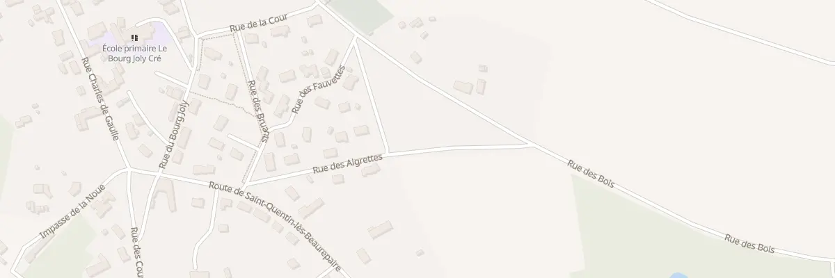 Plan du 15 Rue des Aigrettes à Bazouges Cré sur Loir