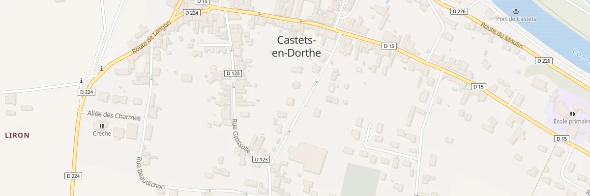 Plan du 6 Av Louis Giresse à Castets et Castillon