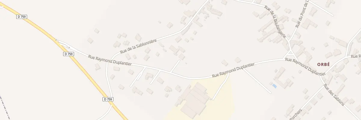 Plan du 13 Rue Raymond Duplantier à Saint-Léger-de-Montbrun