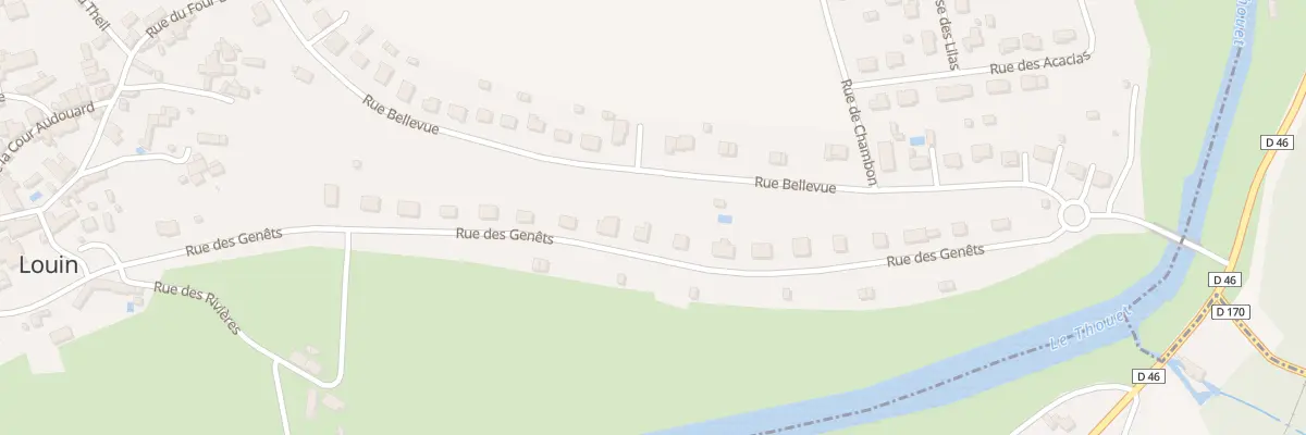 Plan du 20 Rue des Genêts à Louin