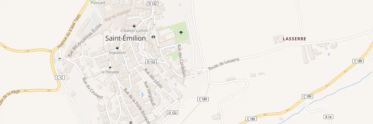 Plan du 3 Rue des Cordeliers à Saint-Émilion