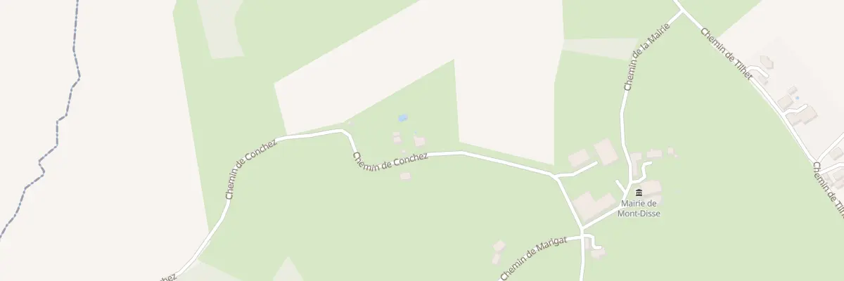 Plan du 2 Che de Conchez à Mont-Disse