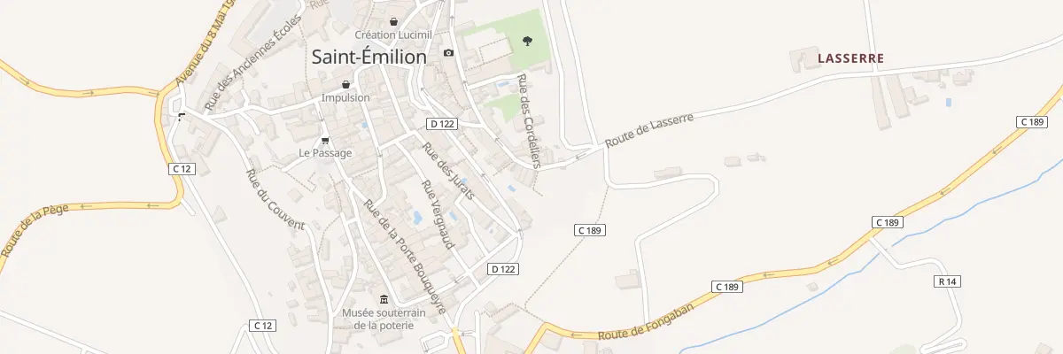 Plan du 25 Rue de la Porte Brunet à Saint-Émilion