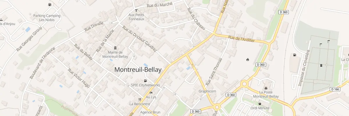 Plan du 282 Rue Nationale à Montreuil-Bellay