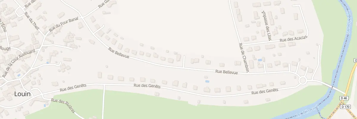 Plan du 26 Rue Bellevue à Louin