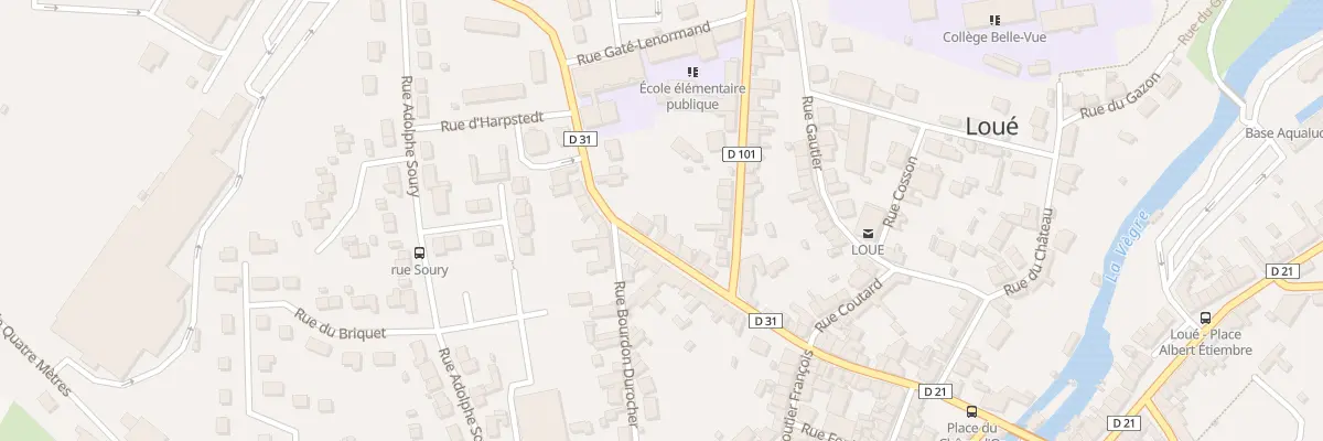 Plan du 50 Rue des Etats Unis à Loué
