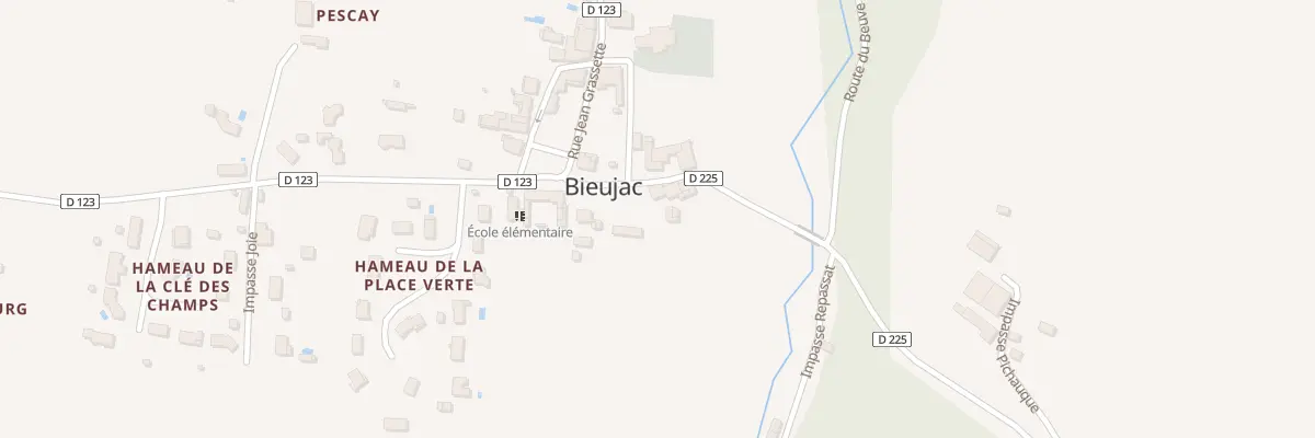 Plan du 6 Vigneau à Bieujac