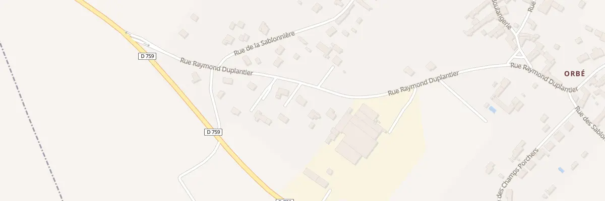 Plan du 12 Rue Raymond Duplantier à Saint-Léger-de-Montbrun
