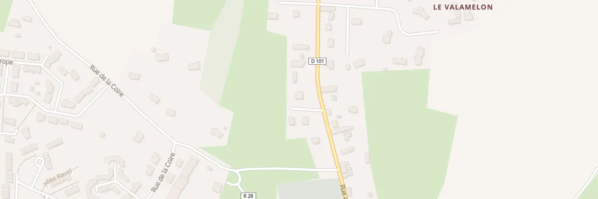 Plan du 2 Rue Eugene Allain à Loué