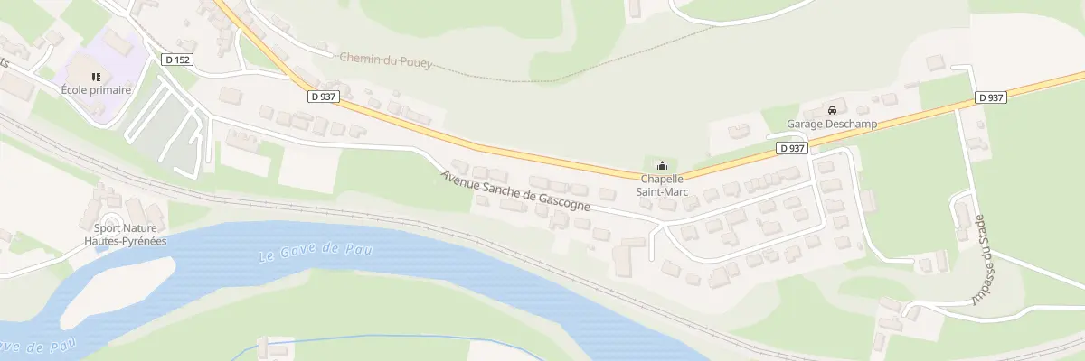 Plan du 21 Av Sanche de Gascogne à Saint-Pé-de-Bigorre