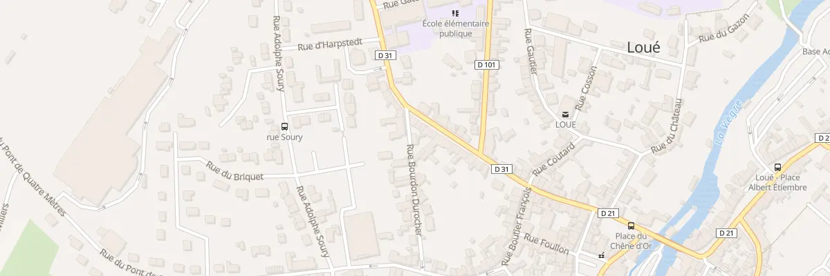 Plan du 12 Rue Bourdon Durocher à Loué