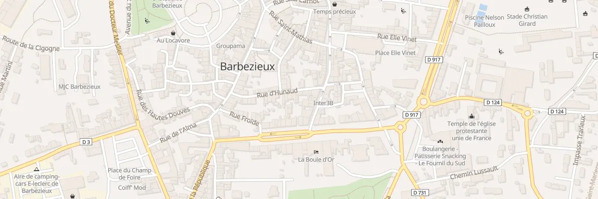 Plan du 17 Rue d’Hunaud à Barbezieux-Saint-Hilaire