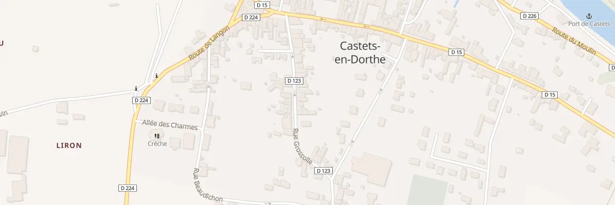 Plan du 19 Rue Grossolle à Castets et Castillon