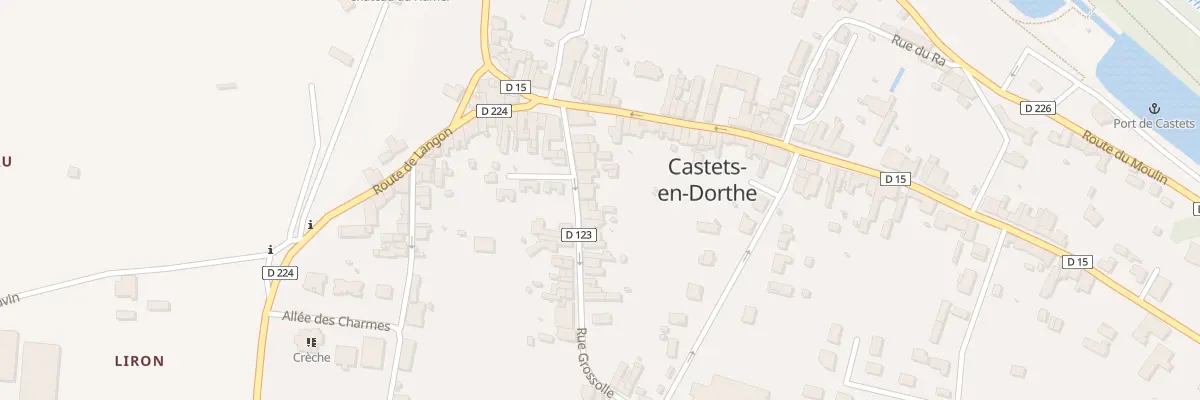 Plan du 75 Rue Grossolle à Castets et Castillon