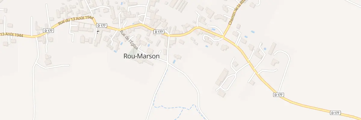 Plan du 1 Che des Marais à Rou-Marson