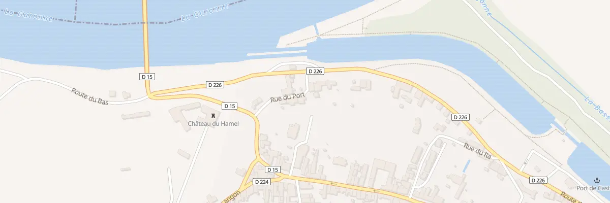 Plan du 102 Rue du Port à Castets et Castillon