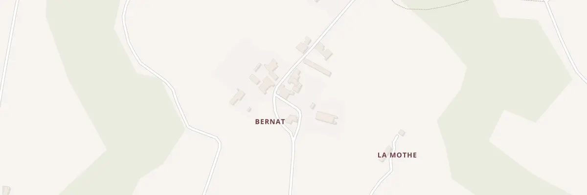 Plan du 25 Le Bernat à Jugazan