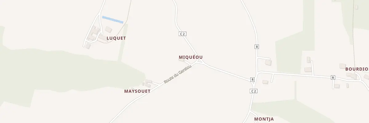 Plan du 40 Rte de Gentiou à Betbezer-d’Armagnac