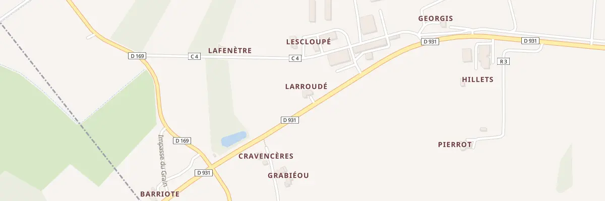 Plan du 5040 Larroude à Luppé-Violles