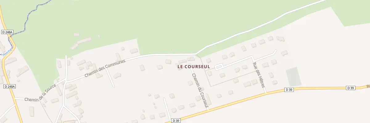 Plan du 5 Che du Courseul à Eraines
