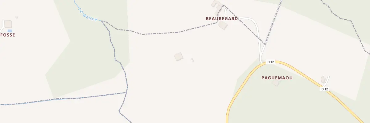 Plan du 43 Beauregard à Auros