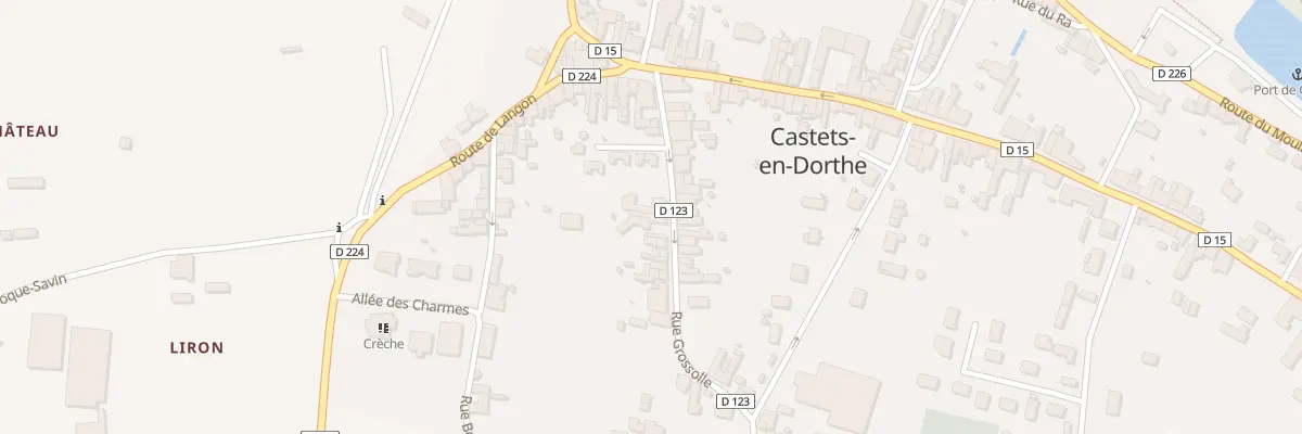 Plan du 10 Rue Grossolle à Castets et Castillon