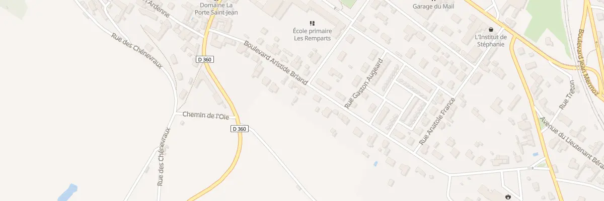Plan du 182 Bd Aristide Briand à Montreuil-Bellay