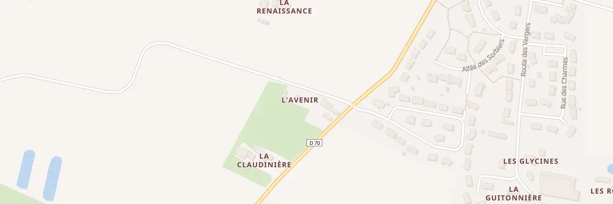Plan du 5409 Le Patis des Barres à Crosmières