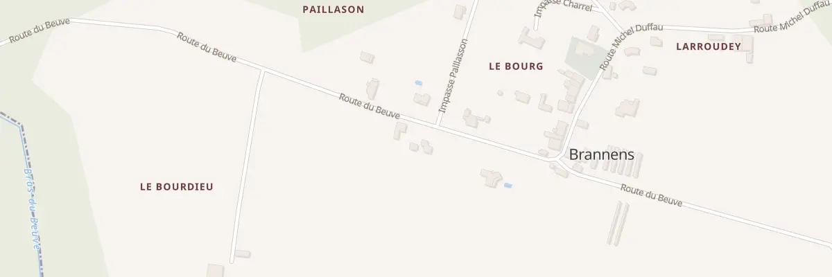 Plan du 3 Le Bourdieu à Brannens
