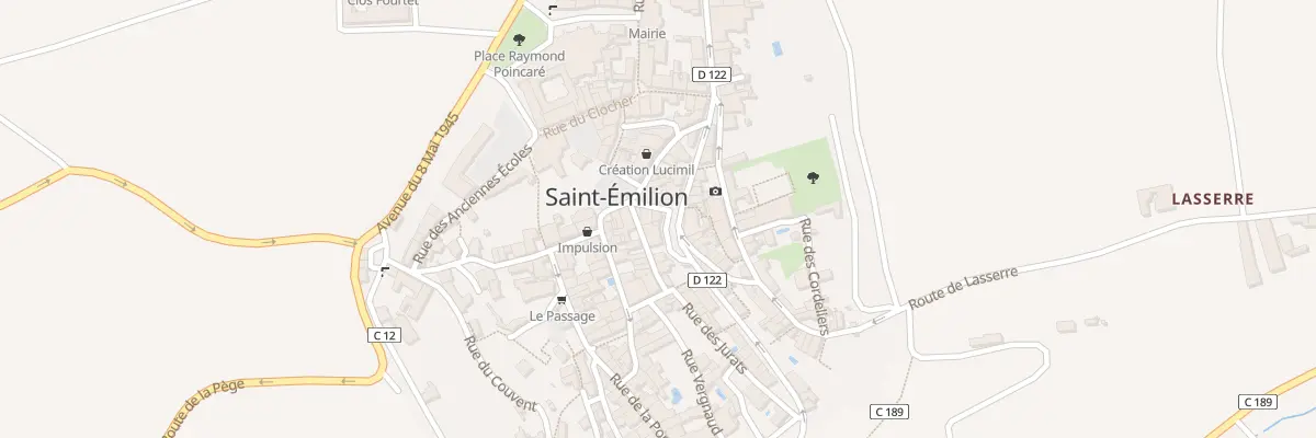 Plan du 7 Rue du Marché à Saint-Émilion