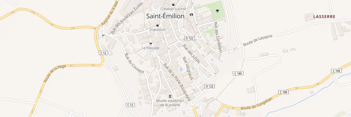 Plan du 7 Rue Vergnaud à Saint-Émilion
