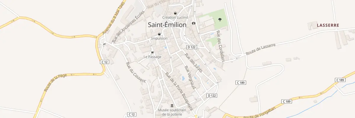 Plan du 3 Rue Vergnaud à Saint-Émilion