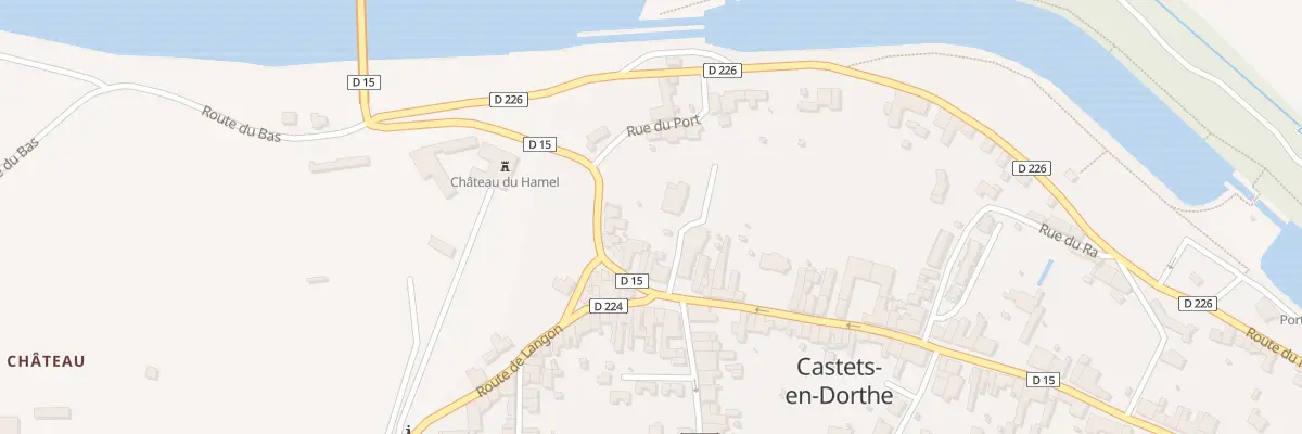 Plan du 2 All de Verdun à Castets et Castillon
