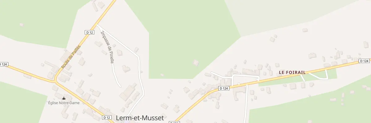Plan du 1 Pinelle Est à Lerm-et-Musset