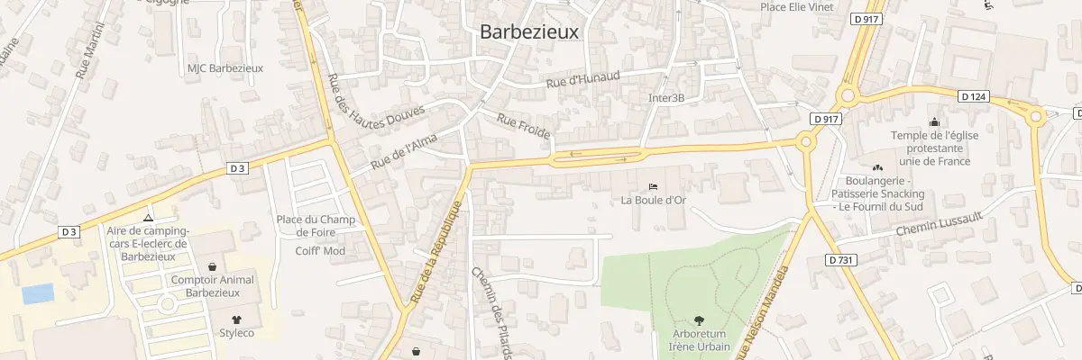 Plan du 33B Bd Gambetta à Bécheresse