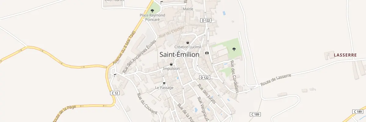 Plan du 5 Pl du Marché à Saint-Émilion