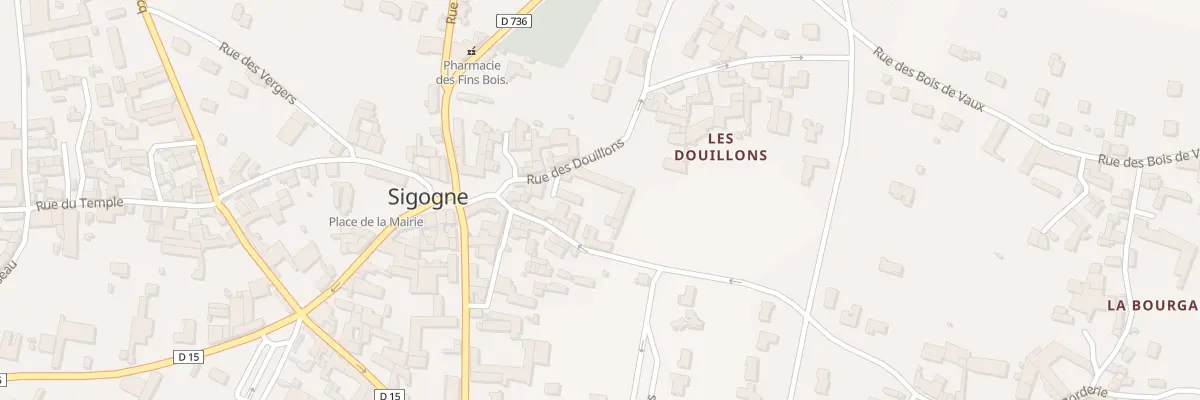 Plan du 6 Rue des Douillons à Sigogne